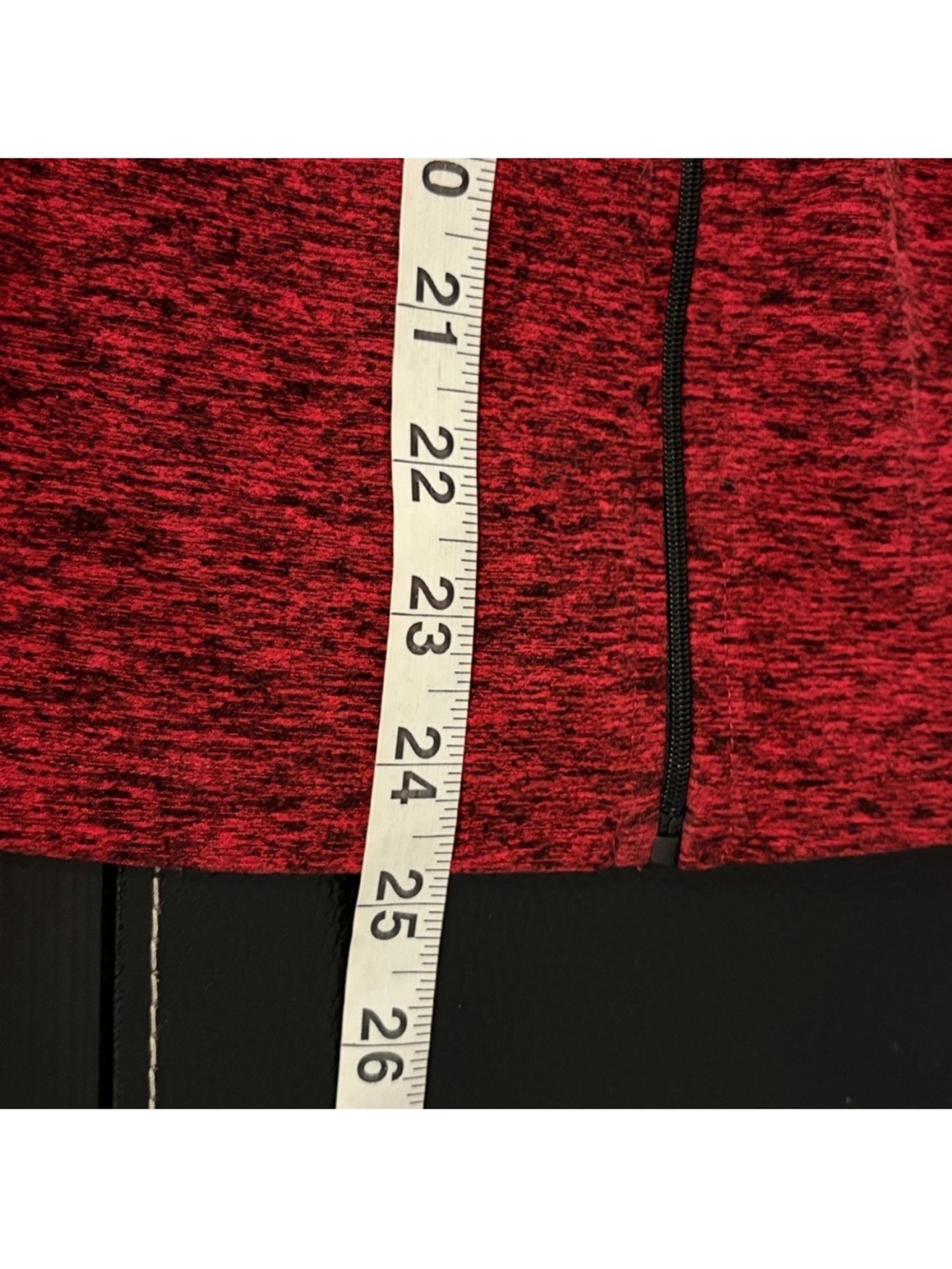 Beyond Yoga SET Peplum Back Jacket Red Spacedye Top Full Zip High Rise Pant Sz M - Picture 15 of 15